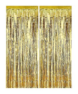 Streamers - Curtains - Bubbles - Gold Curtains 1x2 m. - 94600