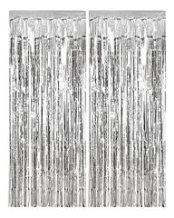Streamers - Curtains - Bubbles - Silver Curtains 1x2 m. - 94601