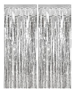 Streamers - Curtains - Bubbles - Silver Curtains 1x2 m. - 94601
