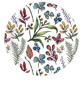 Seasonal Patterns - Paper Plates Next Generation Large 23cm - 95201