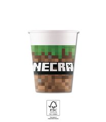 Minecraft Party - FSC Paper Cups 200 ml - 95442