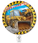 Decorata Construction - Paper Plates 23 cm. FSC - 95467