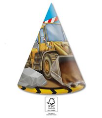 Decorata Construction - Paper Hats 16x12 cm. FSC - 95472