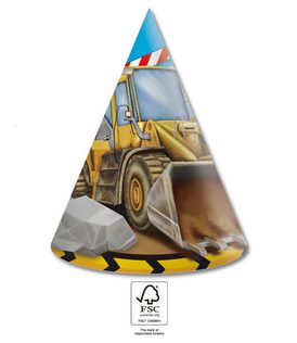 Decorata Construction - Paper Hats 16x12 cm. FSC - 95472