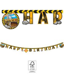 Decorata Construction - "Happy Birthday" Die-Cut Banner 2 m. FSC - 95474