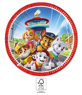 Paw Patrol Rescue Heroes - FSC Paper Plates Next Generation Large 23cm - 95597