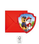 Paw Patrol Rescue Heroes - FSC Die-cut Invitations & Envelopes - 95602
