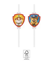 Paw Patrol Rescue Heroes - FSC Medallion Paper Drinking Straws - 95603