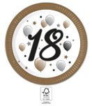 Decorata Milestone - FSC Paper Plates Next Generation Large 23cm "18" - 95611