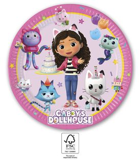 Gabby's Dollhouse - FSC Paper Plates Next Generation Large 23cm - 95755