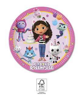 Gabby's Dollhouse - FSC Paper Plates Next Generation Large 20cm - 96038