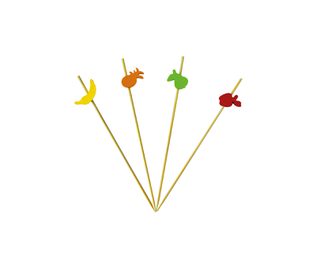 Wooden Products - Decorated Toothpicks "Fruits" - 82531