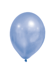 Latex Balloons - Metallic Pastel Balloons Blue - 90337