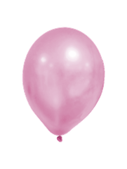 Latex Balloons - Metallic Pastel Balloons Pink - 90338