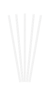 Decorata Drinking Straws - White Paper Drinking Straws 19,7x0,6 cm - 91382