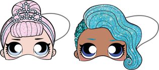 LOL Glitterati - Die-Cut Paper Masks - 91054