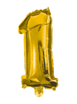 Numeral Foil Balloons - 85 cm Gold Foil Balloon No. 1 - 91185