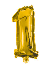 Numeral Foil Balloons - 85 cm Gold Foil Balloon No. 1 - 91185