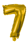 Numeral Foil Balloons - 85 cm Gold Foil Balloon No. 7 - 91191
