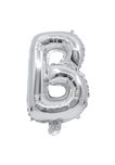 Letter Foil Balloons - Silver Foil Balloon Letter B - 91251