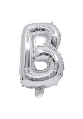 Letter Foil Balloons - Silver Foil Balloon Letter B - 91251