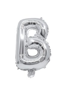 Letter Foil Balloons - Silver Foil Balloon Letter B - 91251