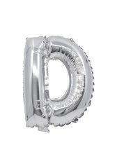 Letter Foil Balloons - Silver Foil Balloon Letter D - 91253