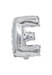Letter Foil Balloons - Silver Foil Balloon Letter E - 91254