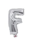 Letter Foil Balloons - Silver Foil Balloon Letter F - 91255