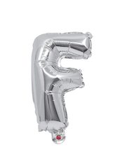 Letter Foil Balloons - Silver Foil Balloon Letter F - 91255