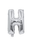 Letter Foil Balloons - Silver Foil Balloon Letter H - 91257