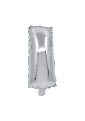 Letter Foil Balloons - Silver Foil Balloon Letter I - 91258