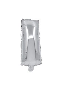 Letter Foil Balloons - Silver Foil Balloon Letter I - 91258