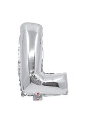 Letter Foil Balloons - Silver Foil Balloon Letter L - 91261