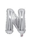 Letter Foil Balloons - Silver Foil Balloon Letter N - 91263