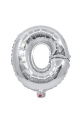 Letter Foil Balloons - Silver Foil Balloon Letter O - 91264