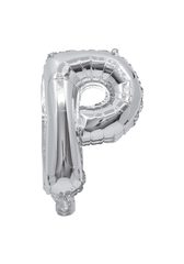 Letter Foil Balloons - Silver Foil Balloon Letter P - 91265