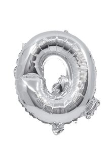 Letter Foil Balloons - Silver Foil Balloon Letter Q - 91266