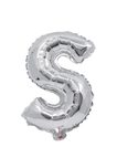 Letter Foil Balloons - Silver Foil Balloon Letter S - 91268