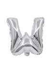 Letter Foil Balloons - Silver Foil Balloon Letter W - 91272