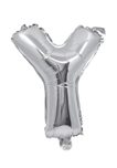 Letter Foil Balloons - Silver Foil Balloon Letter Y - 91274