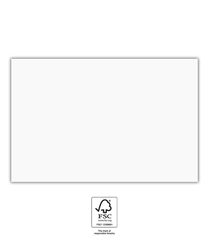 Decorata Solid Color - FSC White Paper Tablecover 120X180cm - 92112