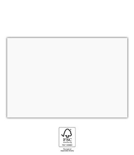 Decorata Solid Color - FSC White Paper Tablecover 120X180cm - 92112