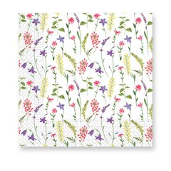 Decorata Everyday Napkin Designs - 3-ply Paper Napkins 33X33cm. Mixed Flowers - 92900