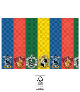 Harry Potter Hogwarts Houses - Paper Tablecover 120x180 cm. FSC. - 93367