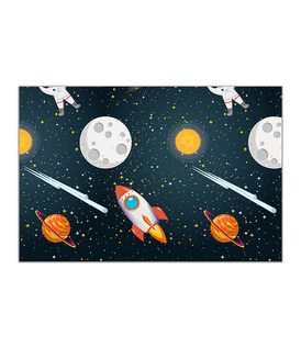Decorata Rocket Space - Plastic Tablecover 120x180 cm. FSC. - 93737