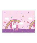 Decorata Unicorn Rainbow Colors - Plastic Tablecover 120x180 cm. - 93761