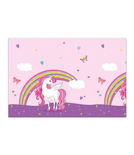 Decorata Unicorn Rainbow Colors - Plastic Tablecover 120x180 cm. - 93761