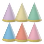 Unicolor Hats - Horns - Popcorn bags - FSC Unicolor Mini Hats in Pastel Colors - 94602