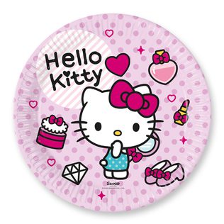Hello Kitty Fashion Stylish - FSC Paper Plates Next Generation 23cm - 94699